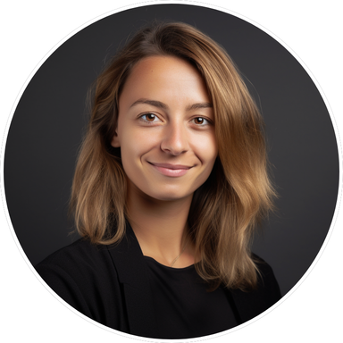 Portrait illustratif de Sarah, persona nouvelle embauchée commerciale terrain